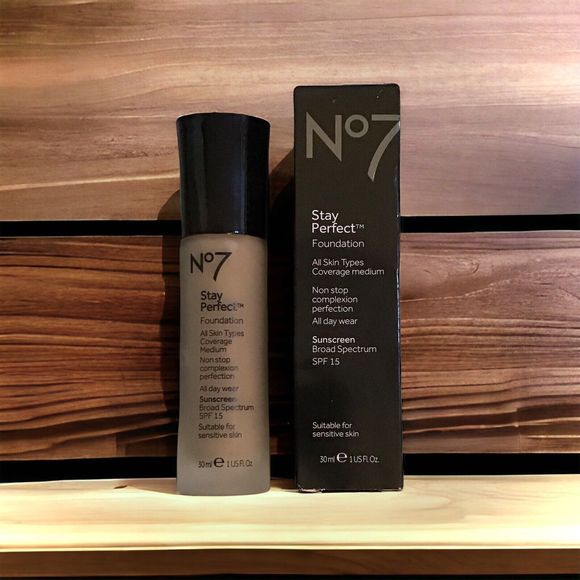 No7 Makeup No7 Stay Perfect Foundation Honey Spf 5 Vit E 1oz All